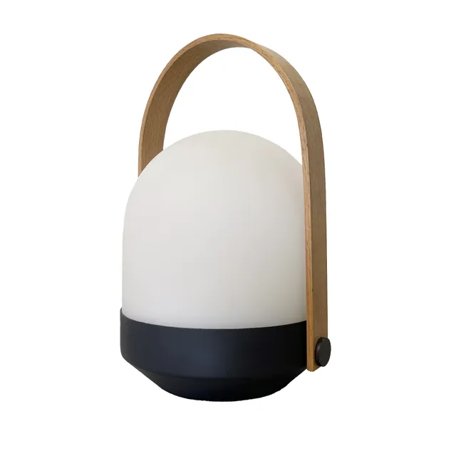 Red Deco Aura H27cm lampe sans fil bambou blanc chaud