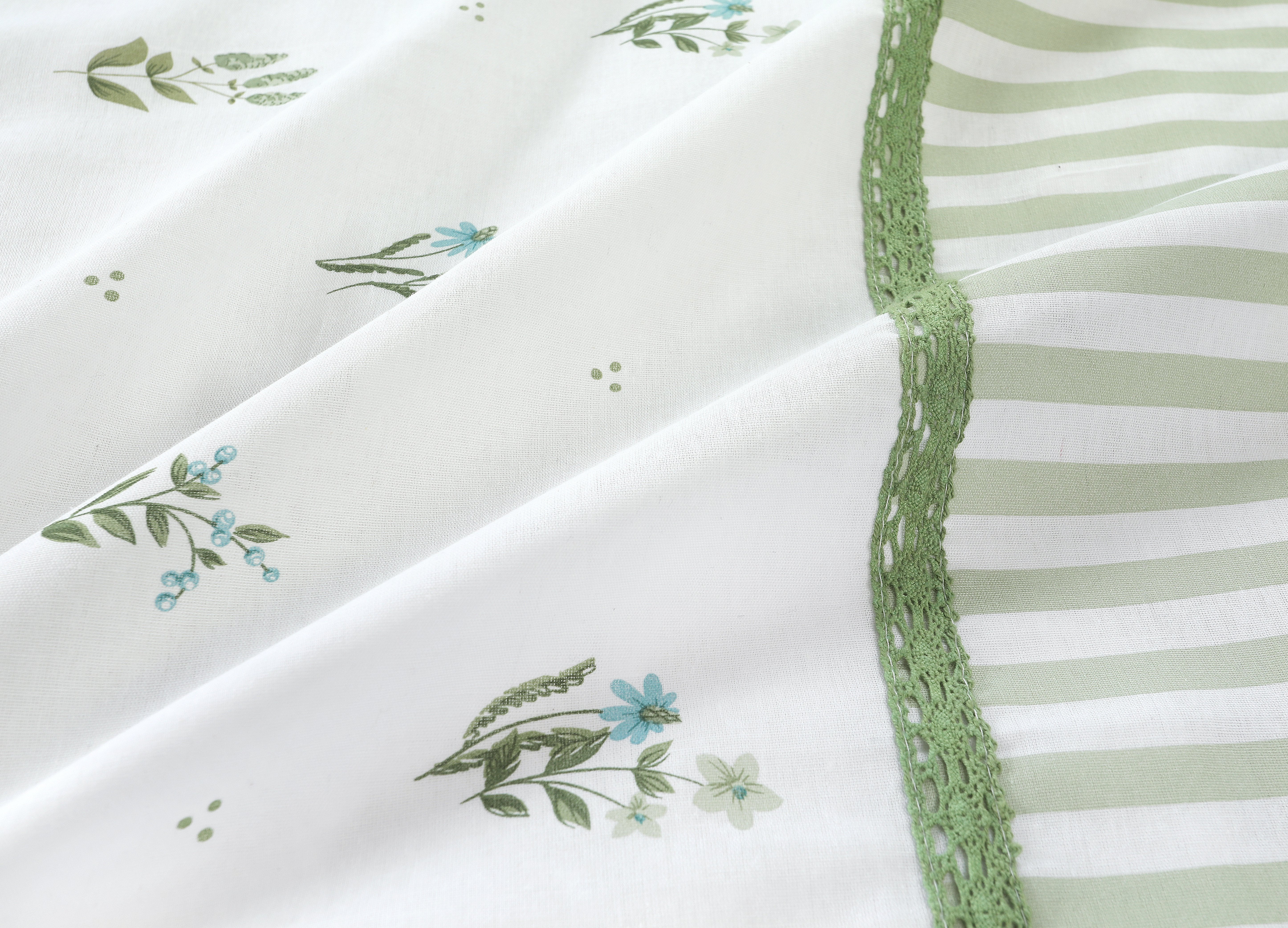 Stokomani Maison parure housse couette 260x240 vert
