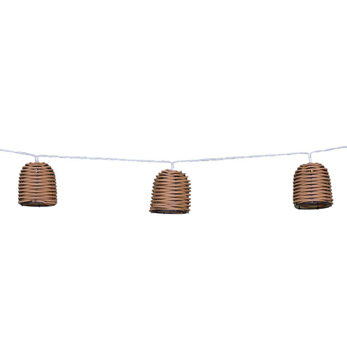 Red Deco Formentera 3,80 m guirlande solaire rotin 10 LED