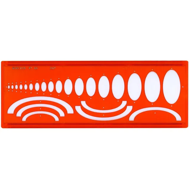 Safe Tool Fournitures de bureau Traces Ellipses N°44 règle