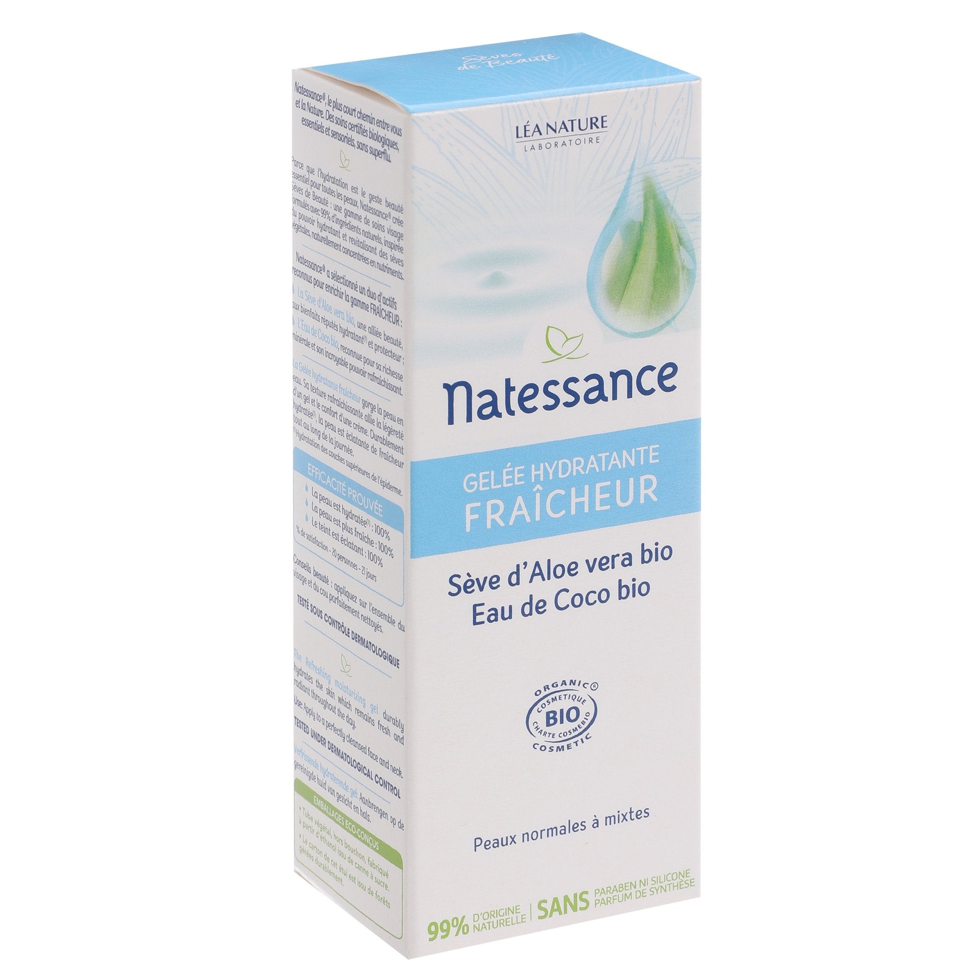 Stokomani Beauté gelée hydratante aloe vera coco visage