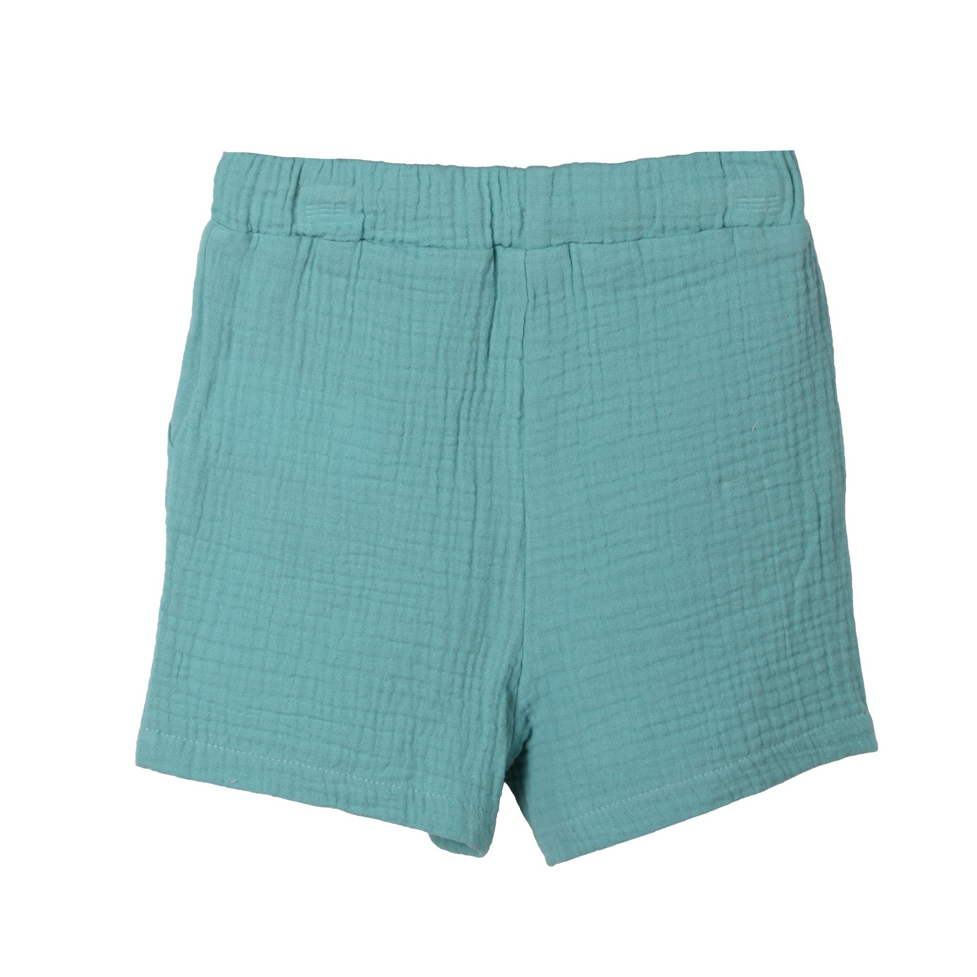 Ensemble chemisette short gaze coton Vert 12M