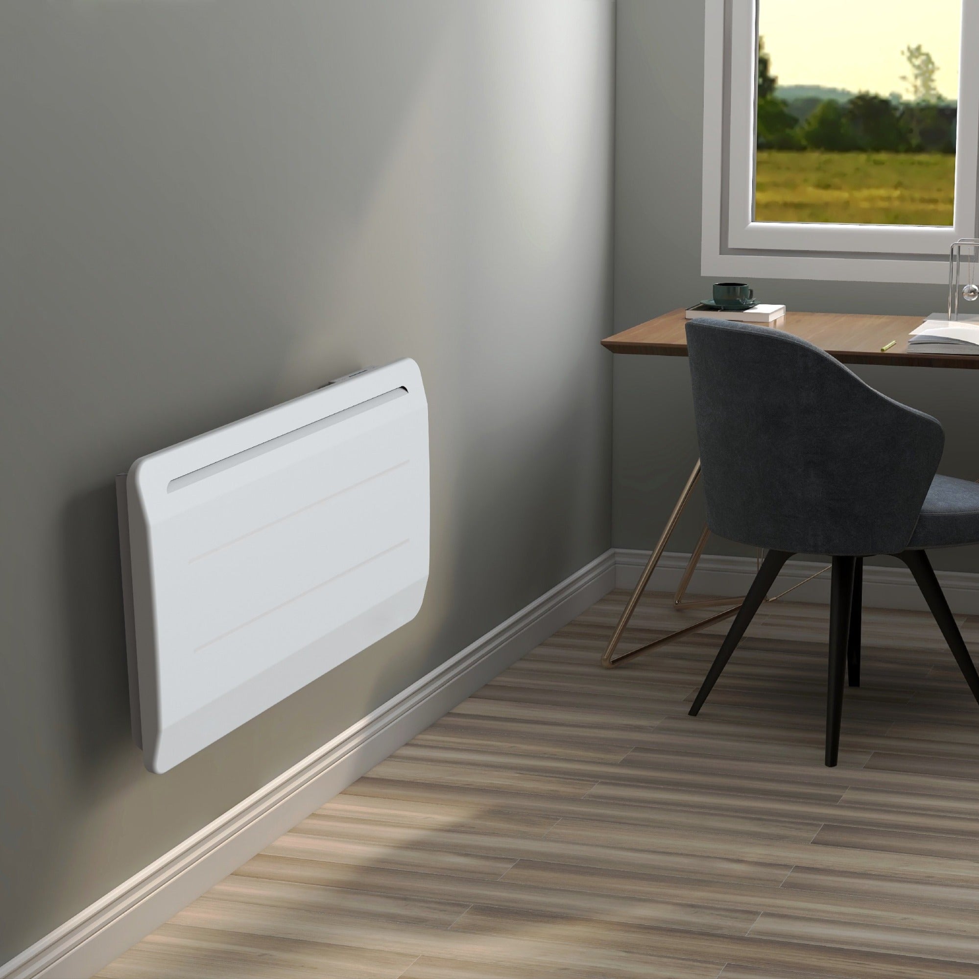 Red Deco Mauna 1500W radiateur électrique inertie fonte blanc