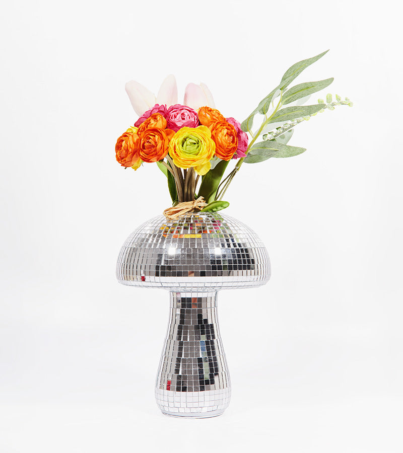 L'avant gardiste Vase champignon disco déco 20 cm