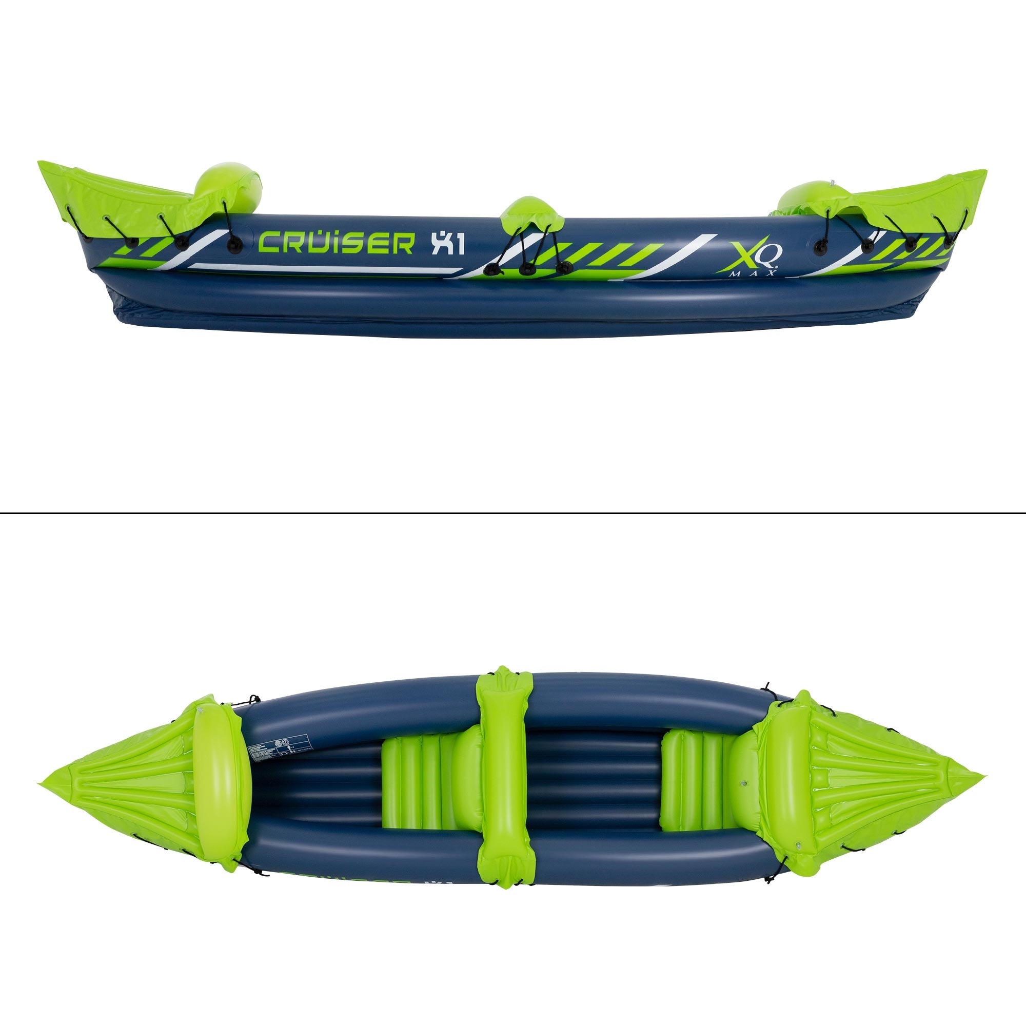 ECD Germany Cruiser X1 kayak gonflable 2 places vert/blanc/bleu