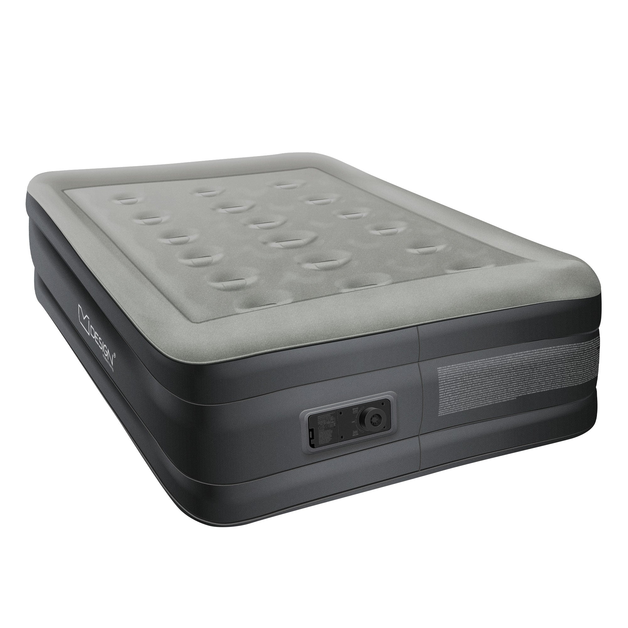ECD Germany Sport Matelas gonflable 1 personne gris 196 cm pompe