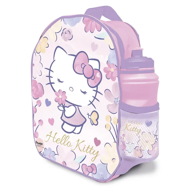 Hello Kitty sac à dos enfant avec gourde 390ml école