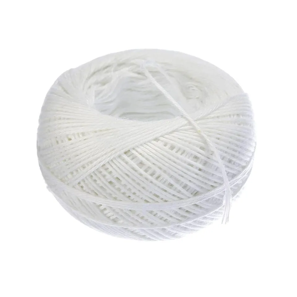Shop-Story Ficelle Alimentaire Polyester Blanc 100 Mètres