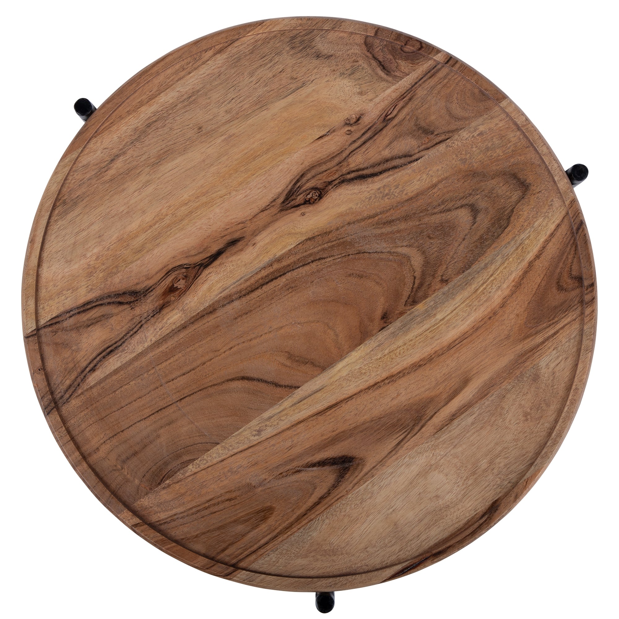 ECD Germany Möbel lot 2 tables d'appoint manguier naturel et fer