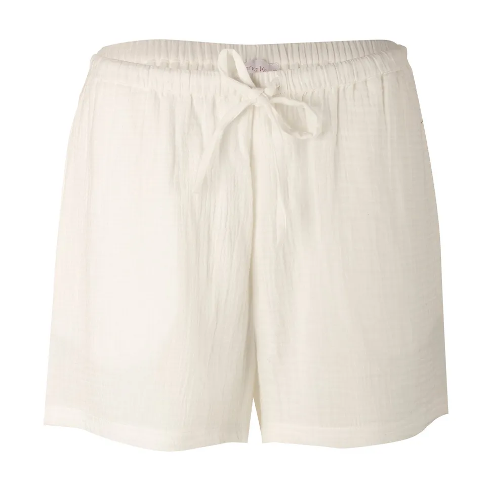 Stokomani Mode short gaze de coton blanc femme été taille 38