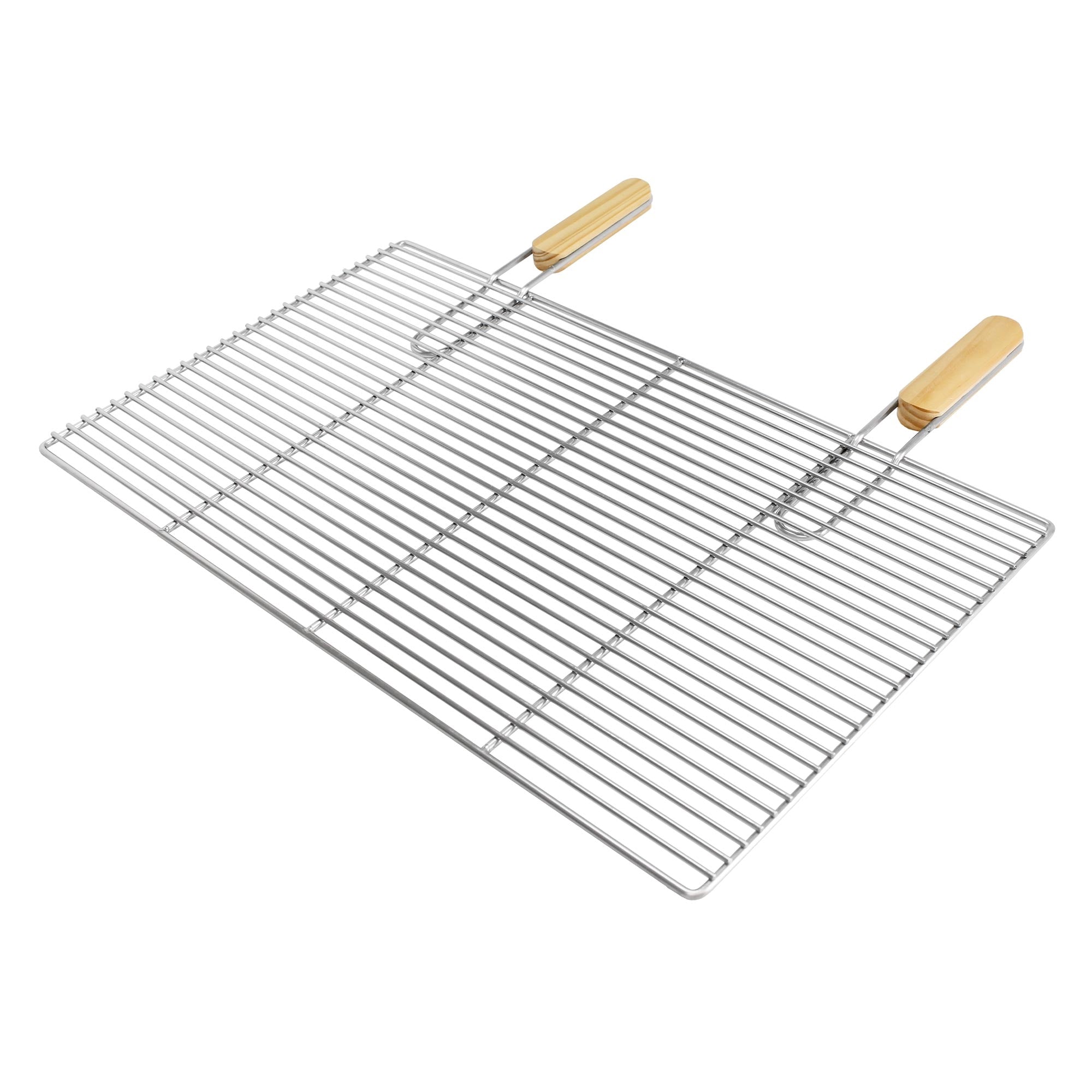 ECD Germany Grill grille barbecue inox 67x40 cm poignées