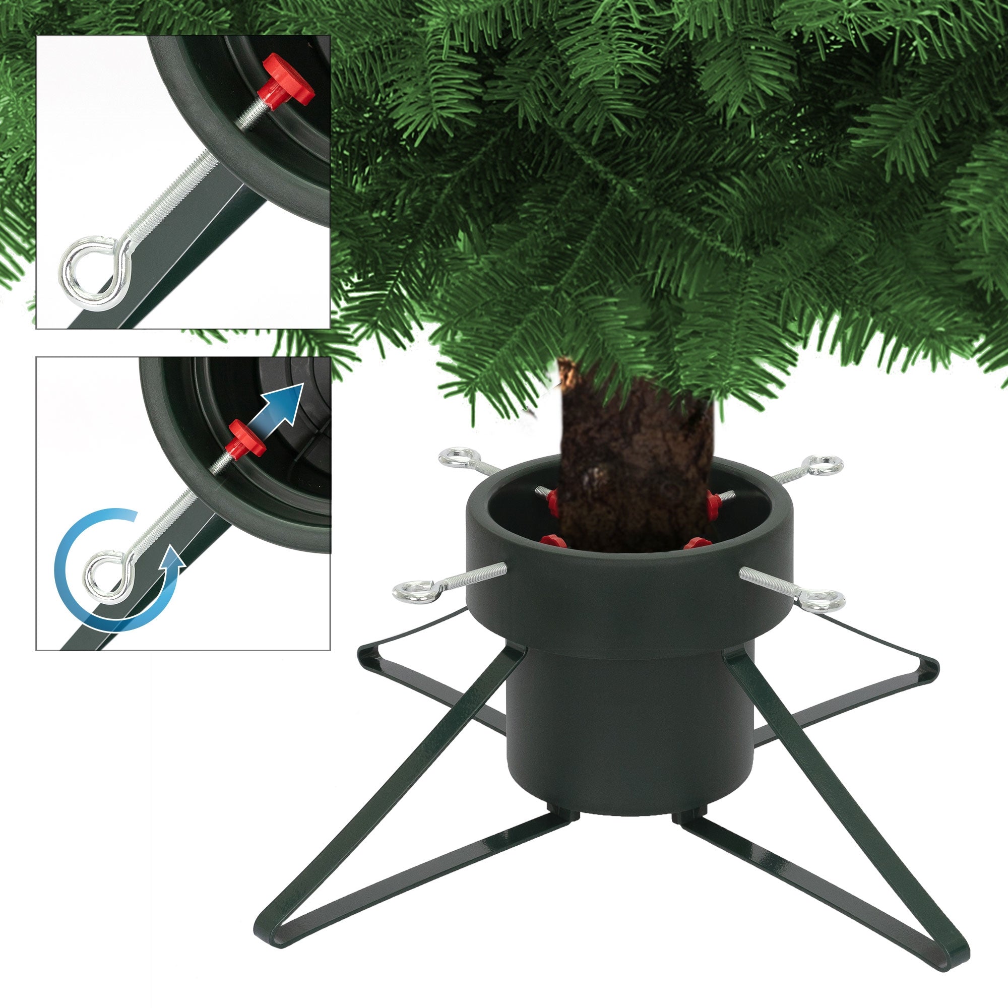 ECD Germany Support Sapin Noël Métal Vert 250 cm