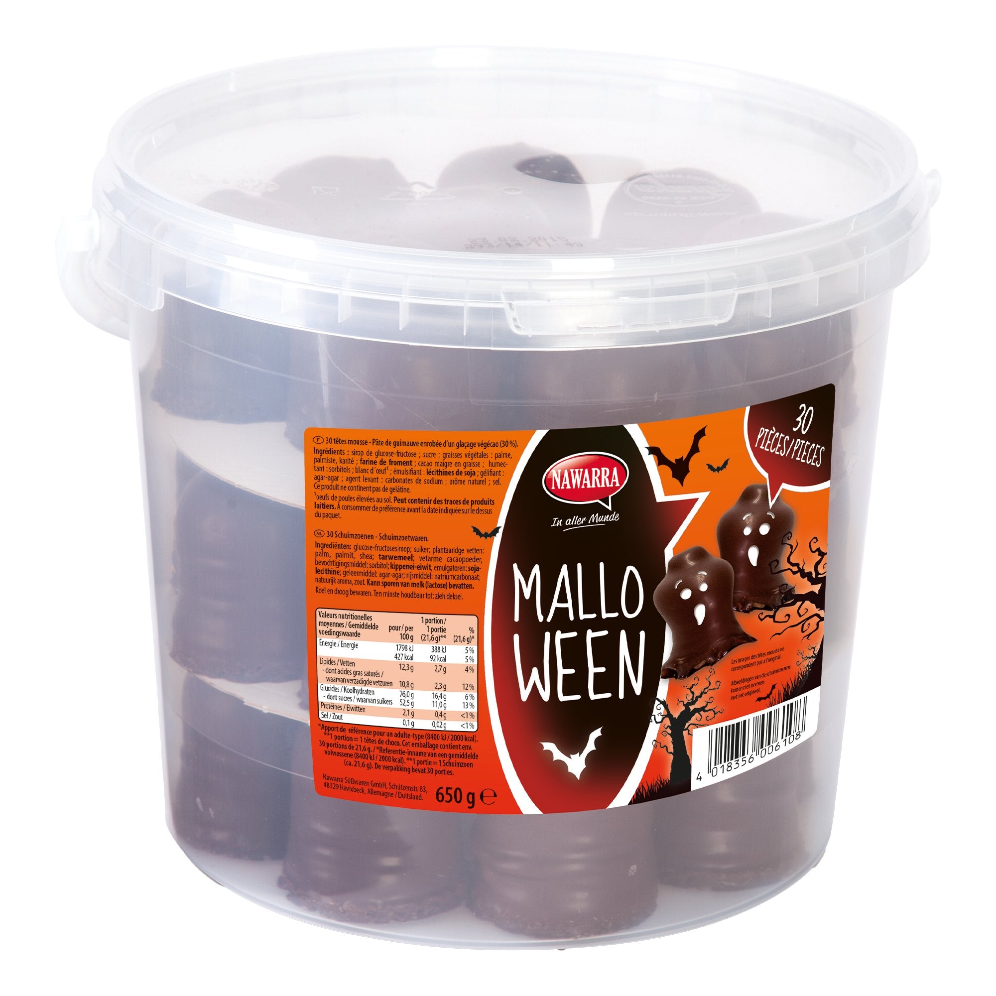 Stokomani Fêtes et cérémonies Seau fantôme guimauves chocolat lait