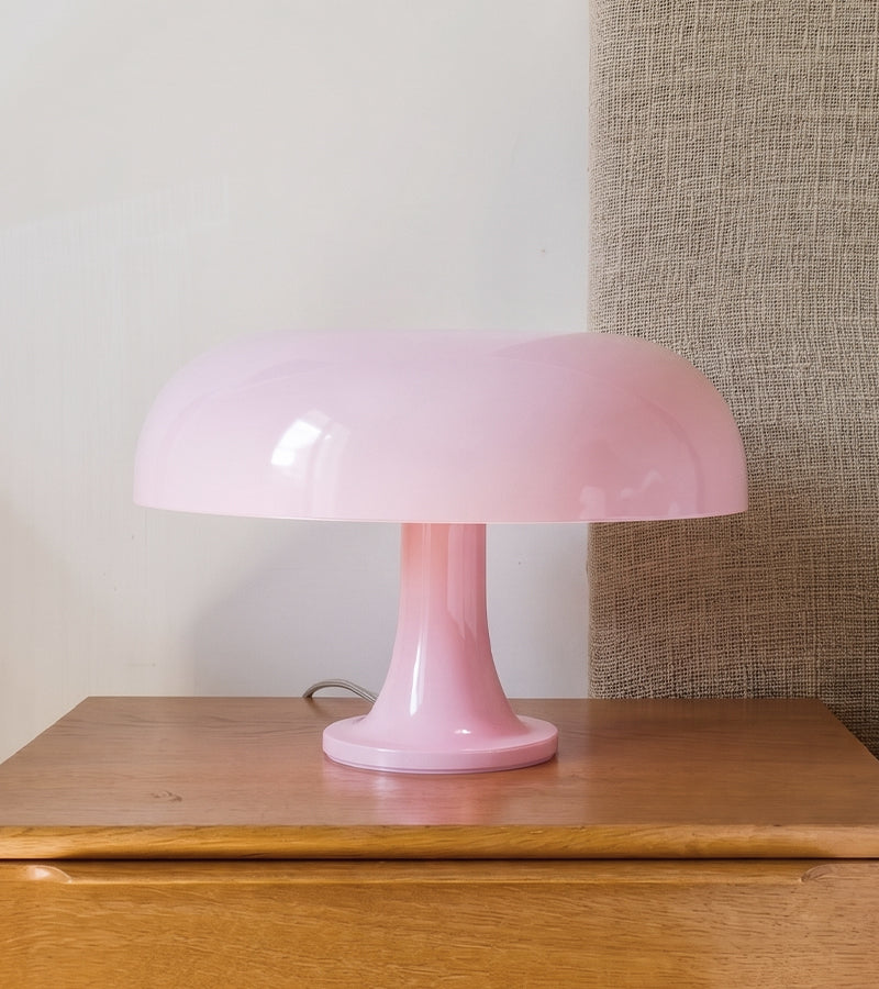 L'avant gardiste Nessino Rose lampe champignon rose édition Artemide