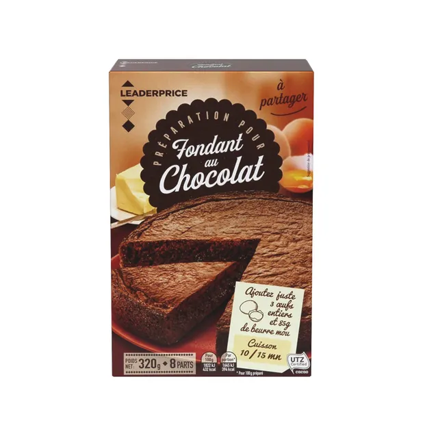 Leader Price Desserts fondant au chocolat 320g facile