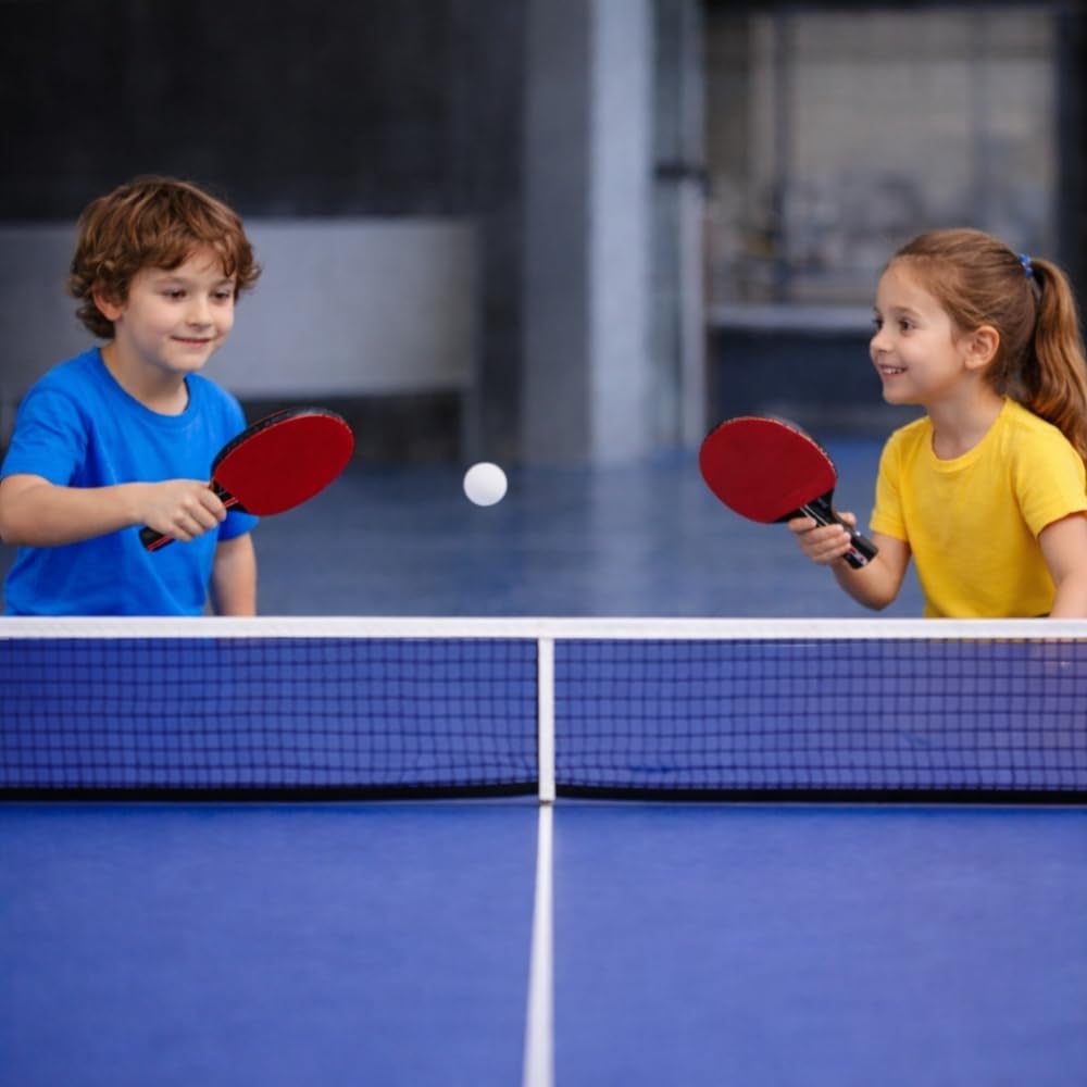 Shop-Story Loisirs Set Ping-Pong 2 Raquettes 2 Balles Housse