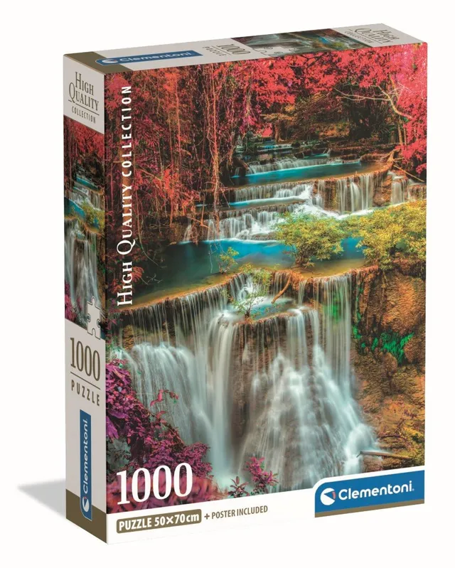 Clementoni puzzle 1000 pièces chutes thaïlandaises colorées