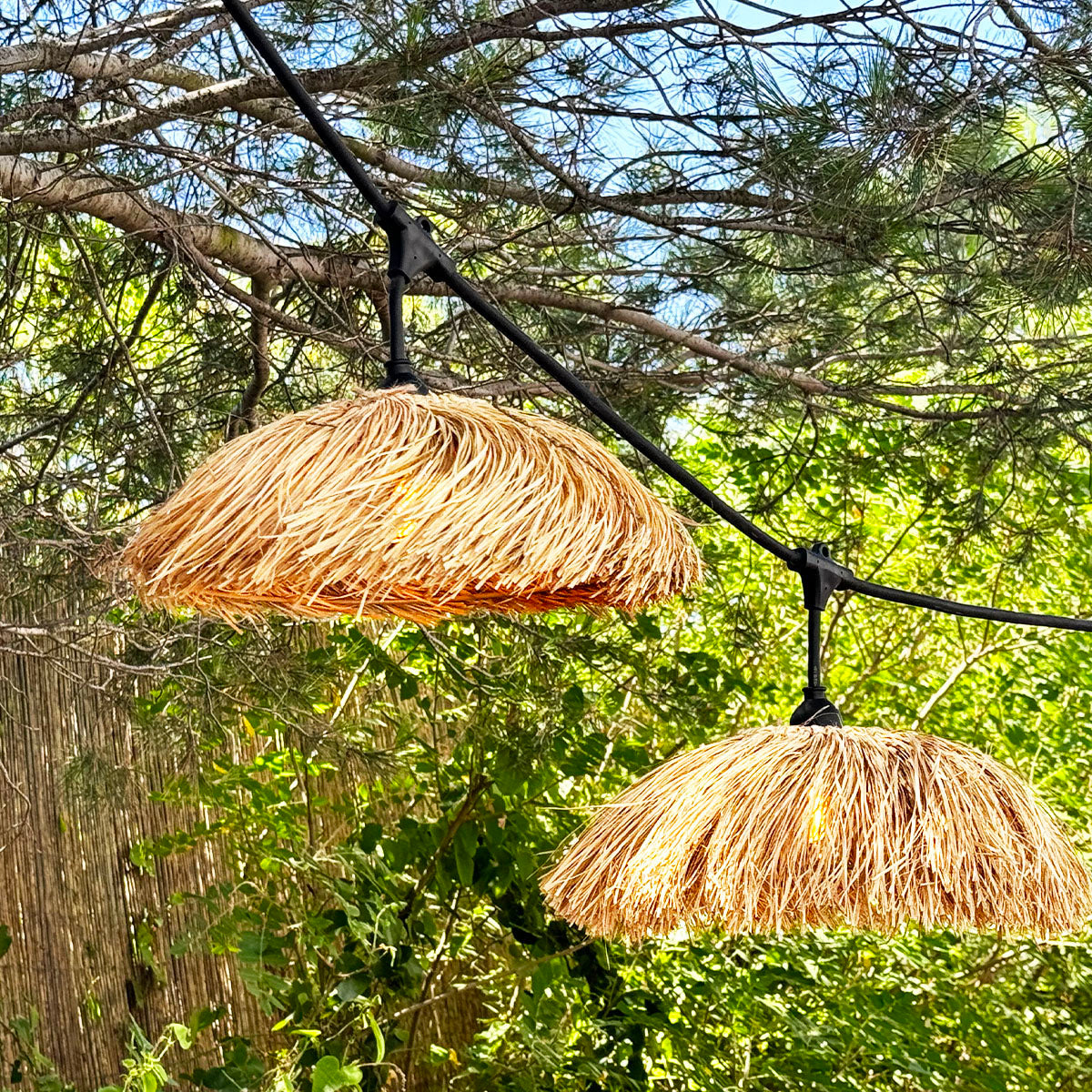 Red Deco Havana guirlande 6 m 7xE27 jute blanc chaud