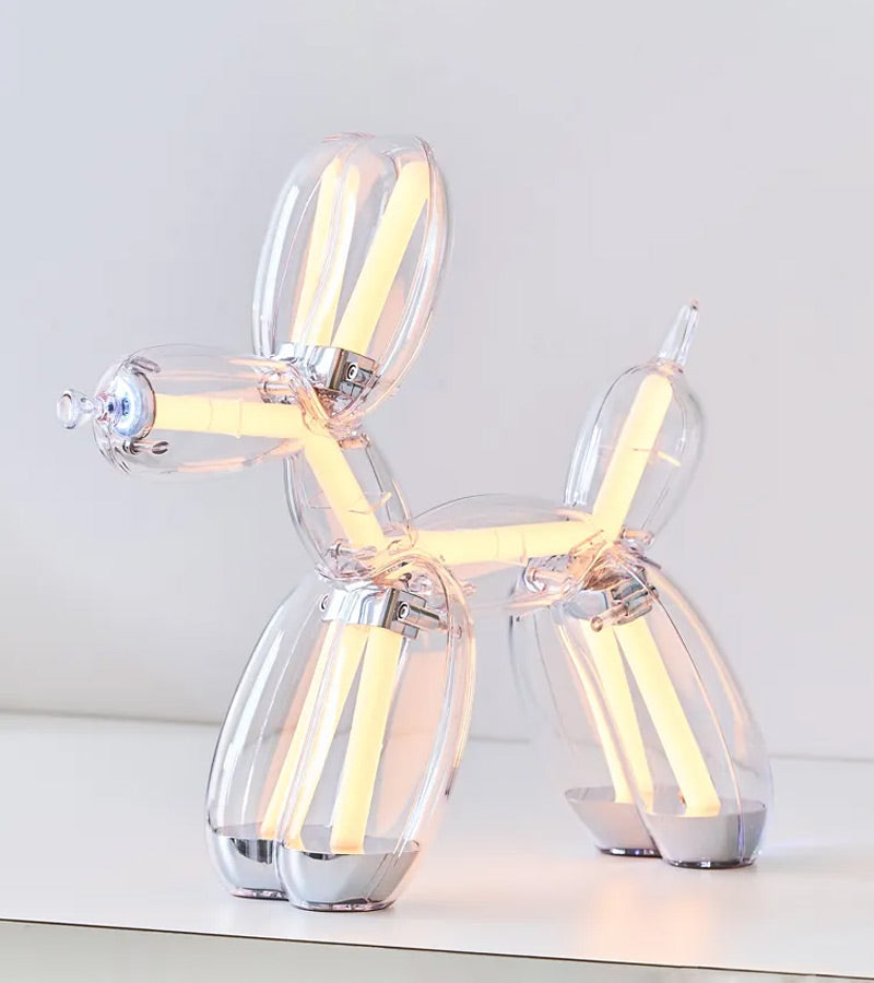 Lexon X Jeff Koons Balloon Dog lampe LED pop art