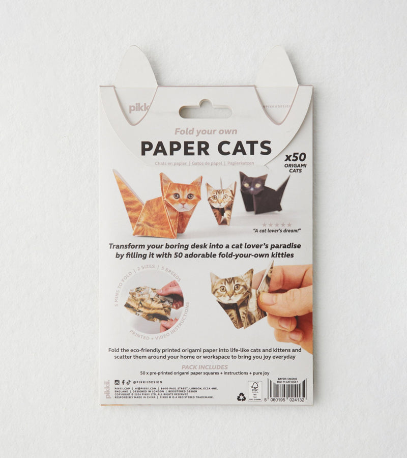 L'avant gardiste Mini-origamis Chats kit papier DIY