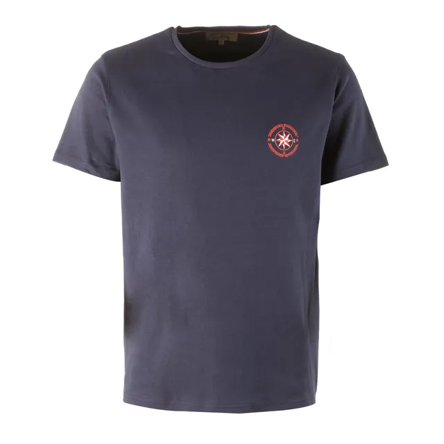 Stokomani Mode tee-shirt col rond bleu foncé homme taille M