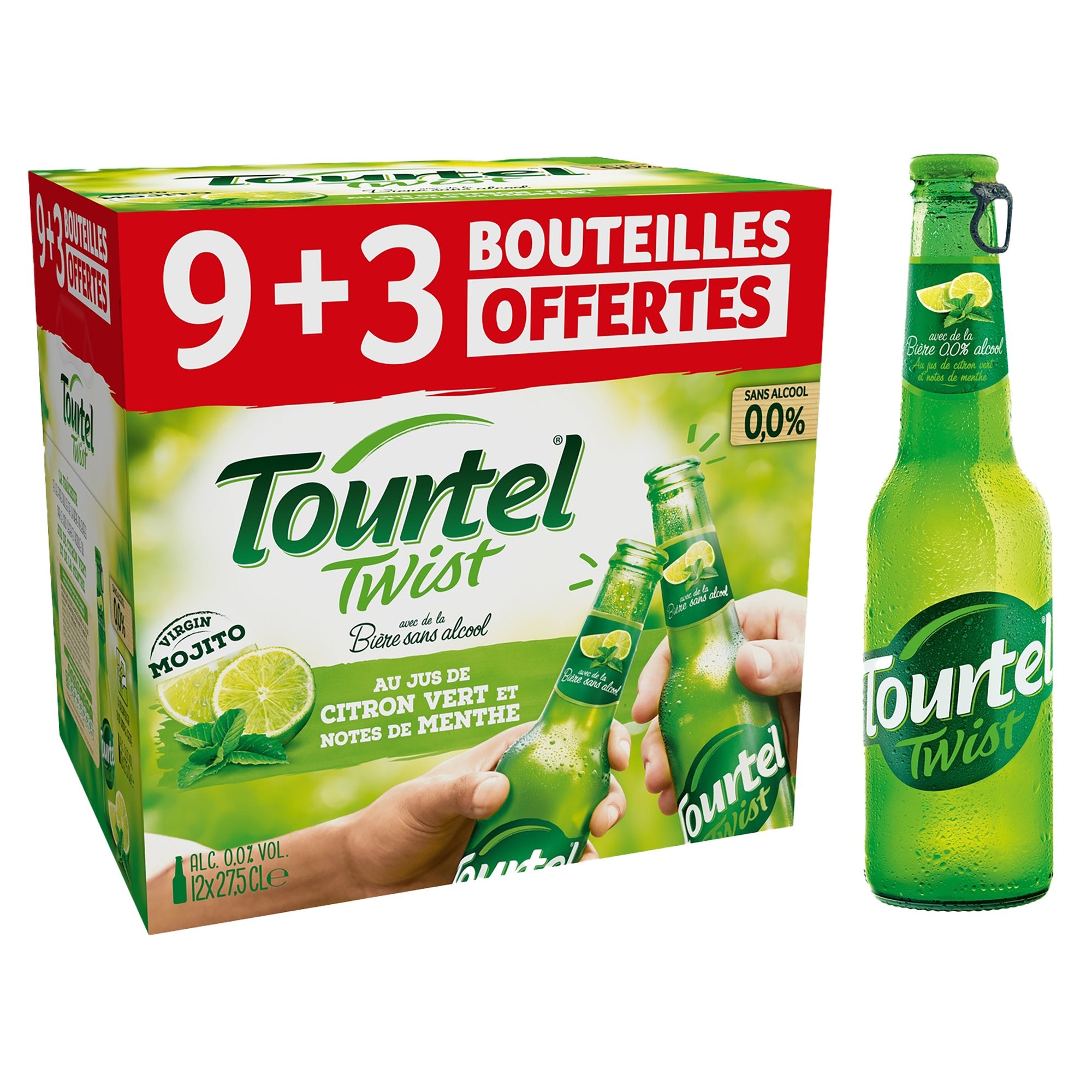 Tourtel Twist bière sans alcool citron menthe 12 bouteilles