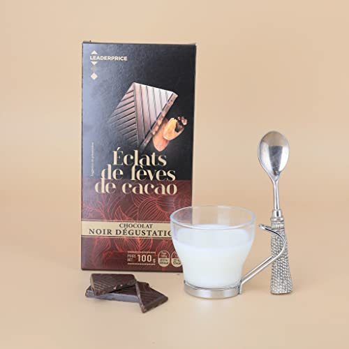 Leader Price chocolat noir dégustation tablette 100g fèves