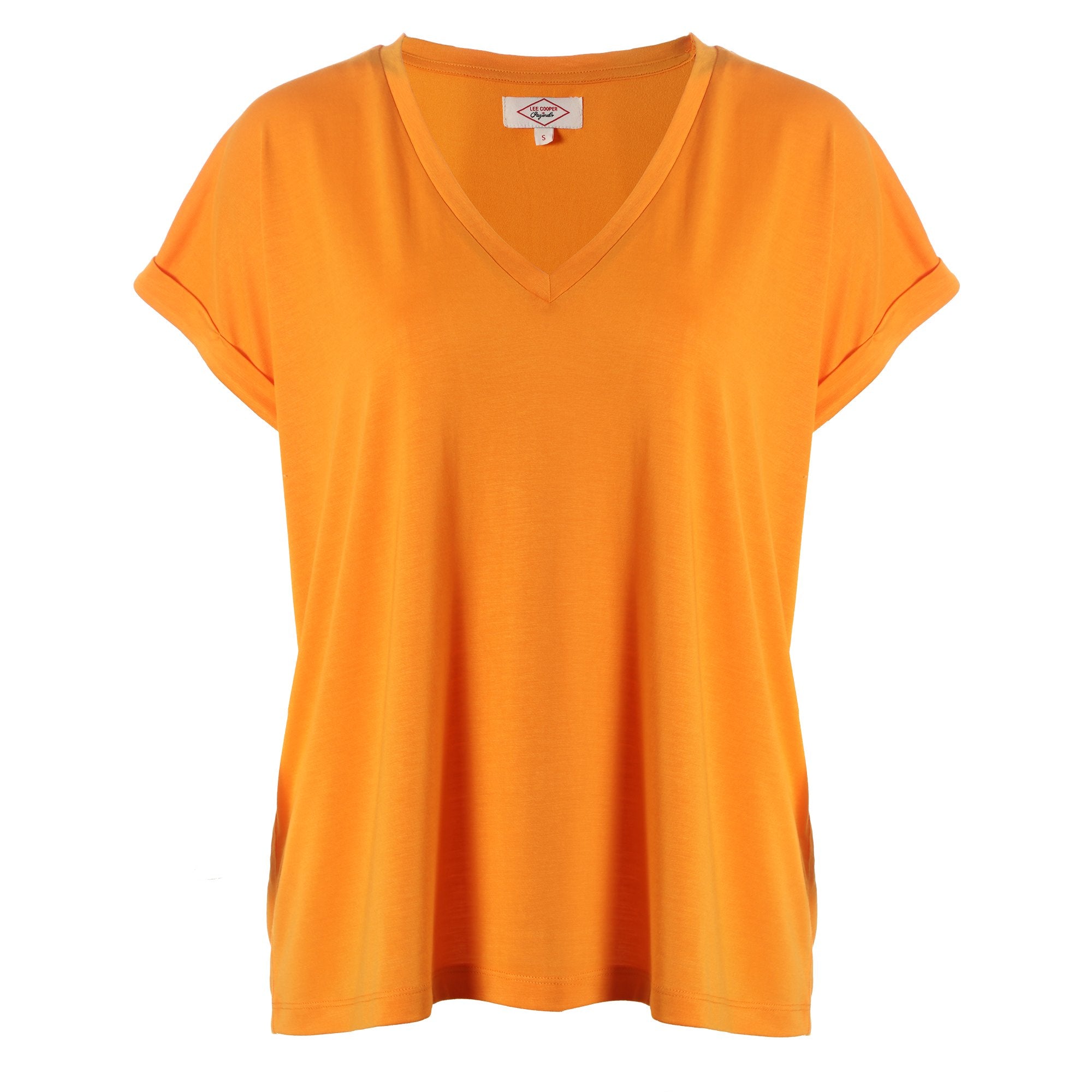 Stokomani tee-shirt fluide orange manche courte femme taille M