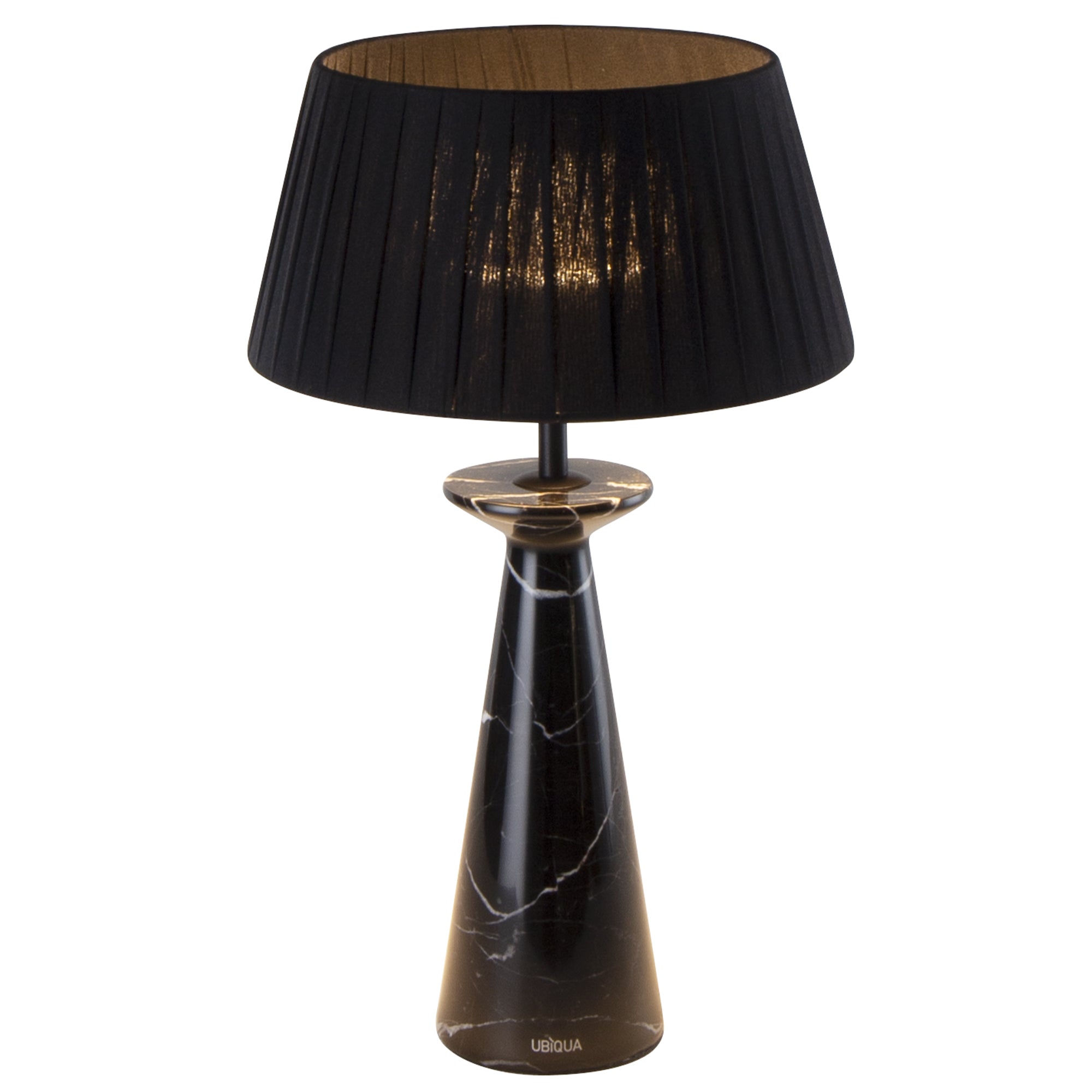 Red Deco Koni Black Marble lampe sans fil marbre noir H35 cm