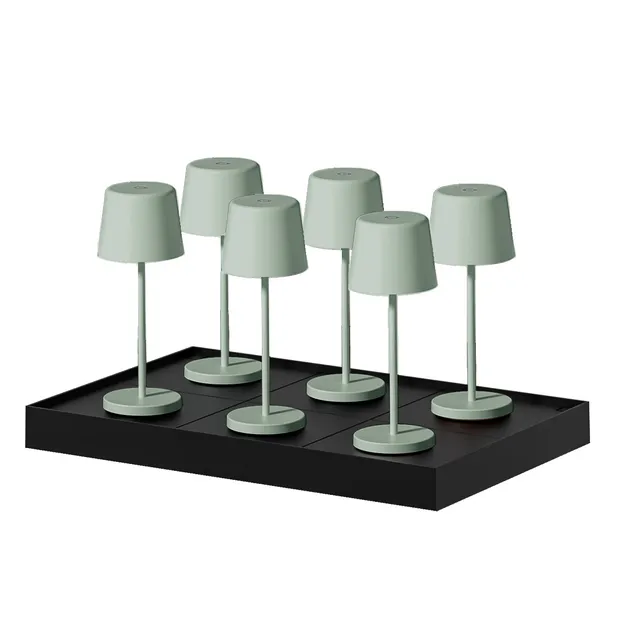 Red Deco Kelly Mini Olive lampe table sans fil LED lot 6 H22cm