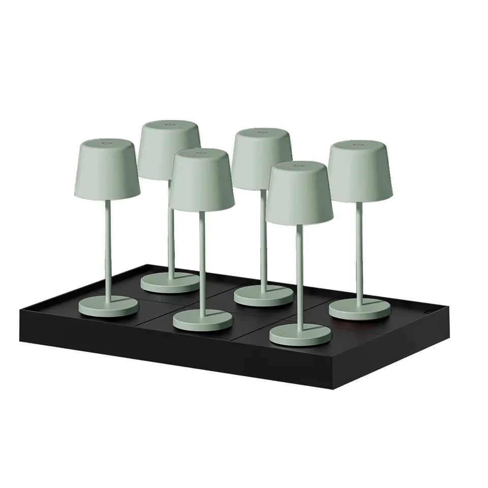 Red Deco Kelly Mini Olive lampe table sans fil LED lot 6 H22cm