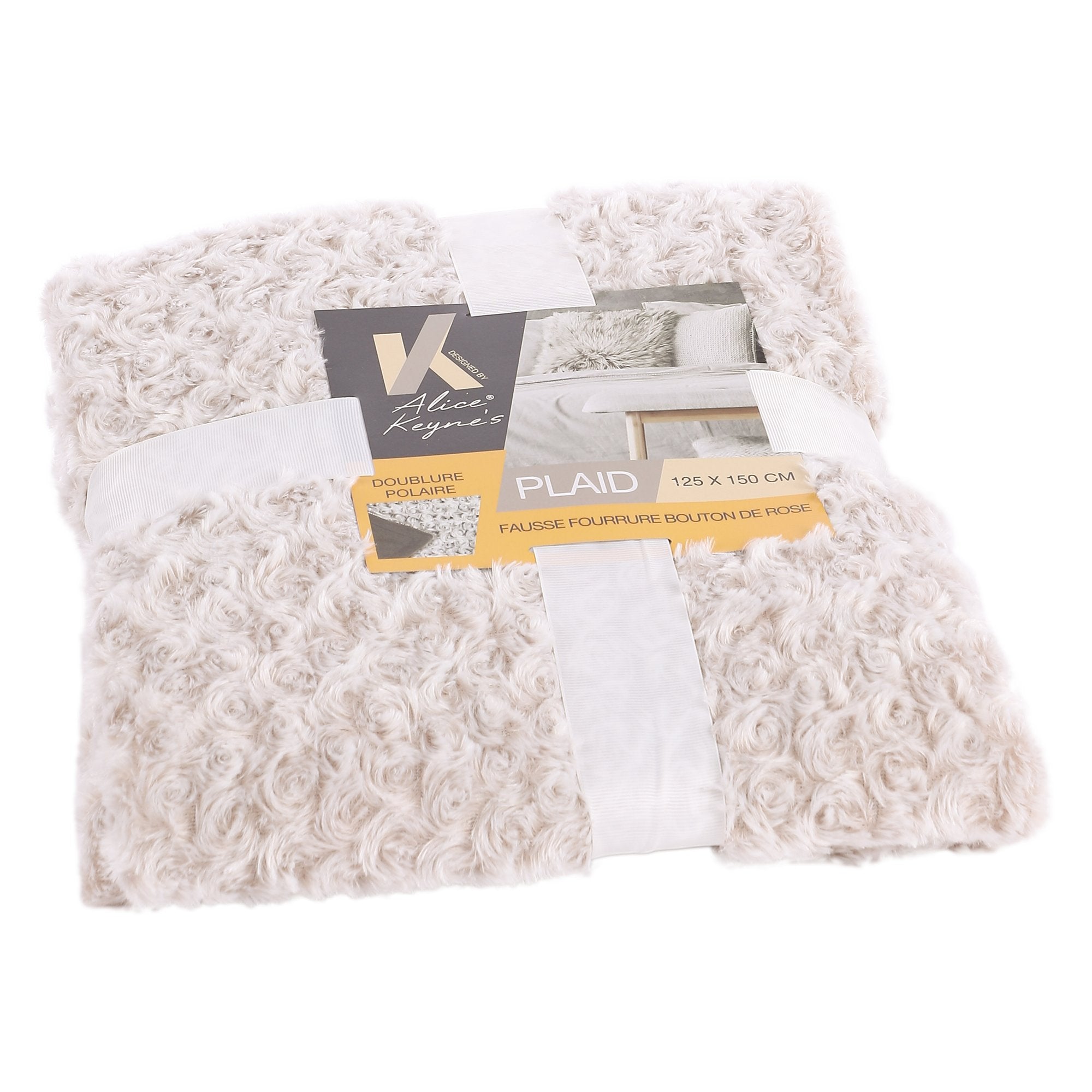 Stokomani Maison plaid fausse fourrure 125x150 cm