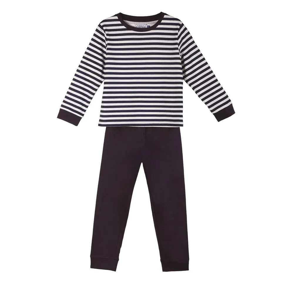 Pyjama jersey bleu enfant 04A à 14A nuit coton
