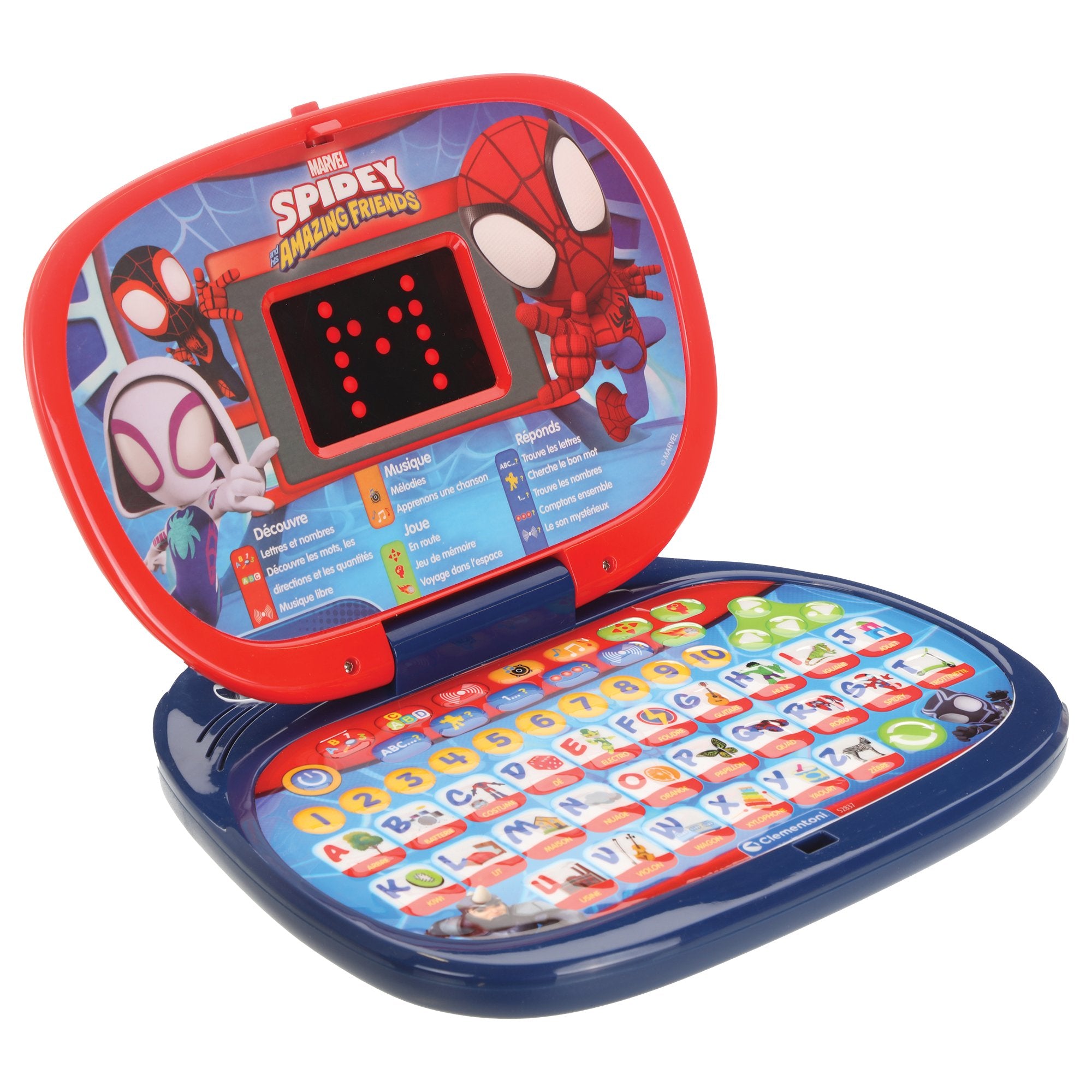 Spidey Ordinateur interactif enfant 2 à 4 ans 13 activités