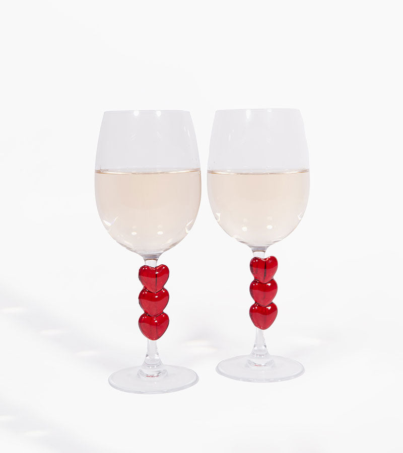 L'avant gardiste Vaisselle & Table Fun coffret 2 verres à vin Love