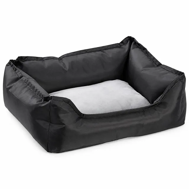 Stokomani Animalerie Panier pour chien noir couchage intérieur