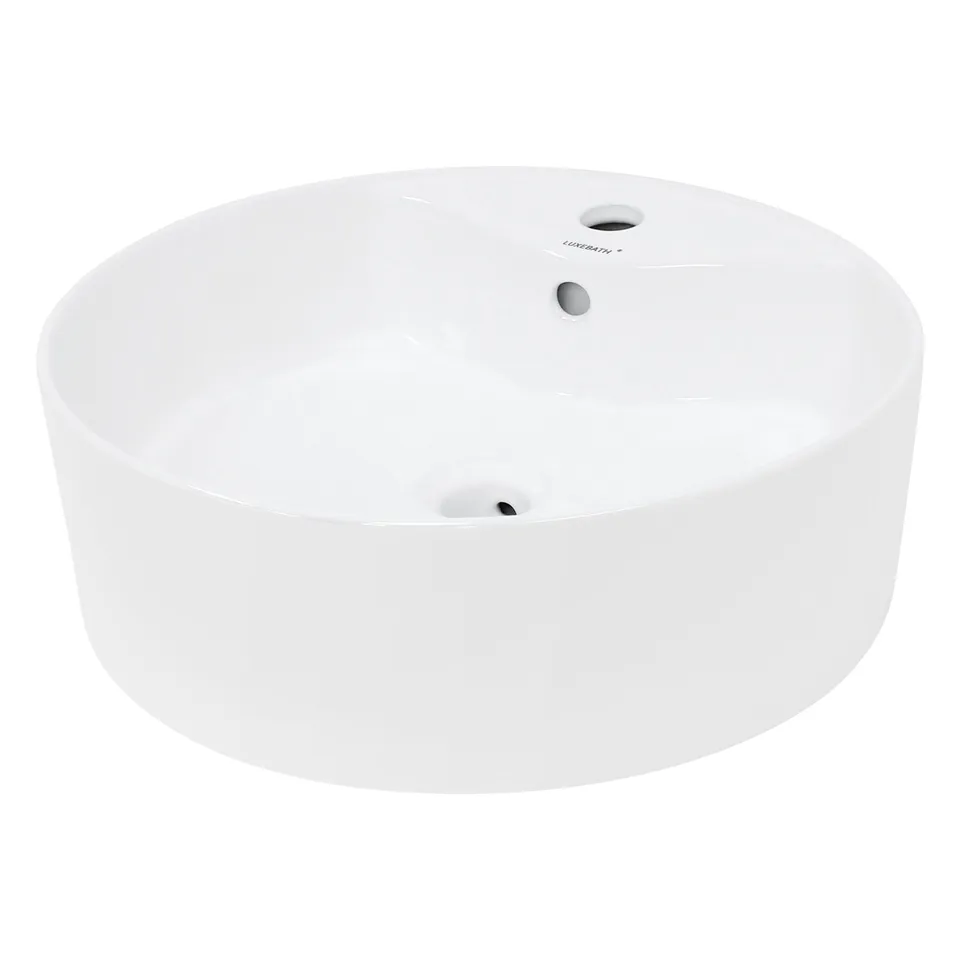 ECD Germany Sanitär Vasque ronde 46 cm lavabo blanc céramique