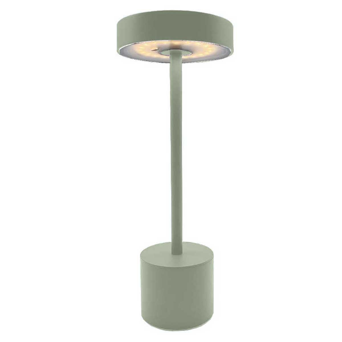 Red Deco Roby Olive lampe sans fil tactile verte 30cm