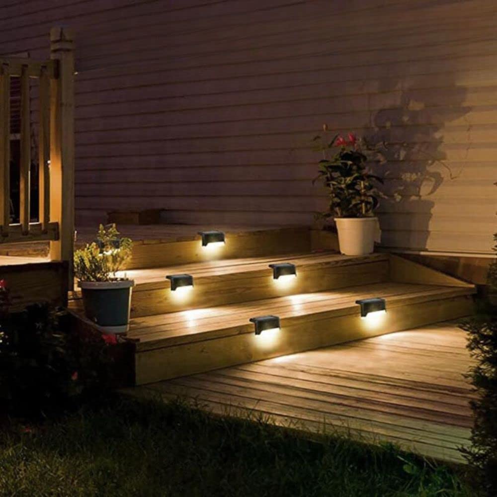 Shop-Story Solarled pack 4 appliques solaires LED noires