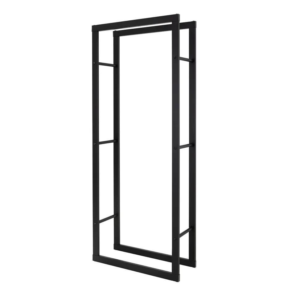 ML-Design Range-bûches acier gris foncé 60x25x150 cm