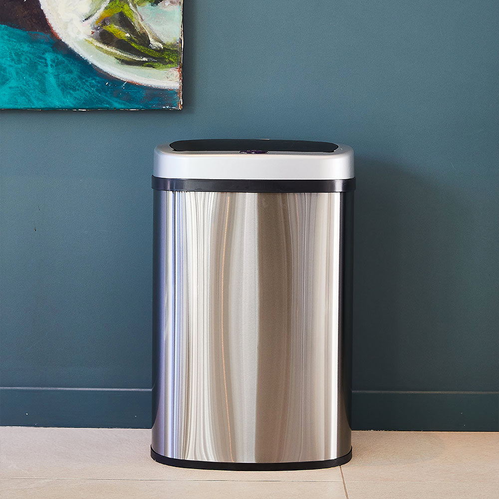 Red Deco Majestic Silver poubelle automatique 58L inox