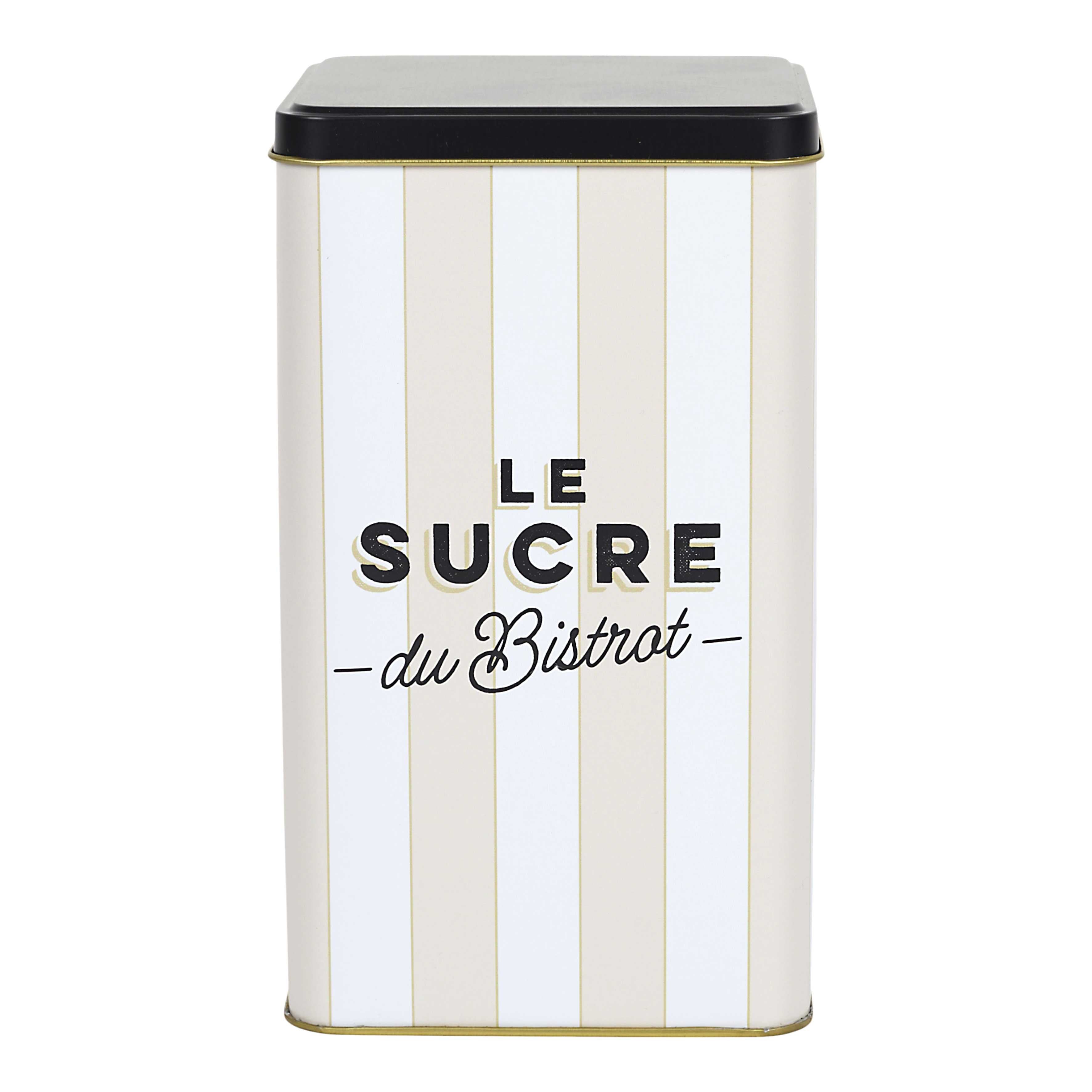 Stokomani Maison boîte à sucre métal Bistrot 10,8 cm