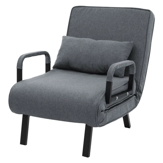 ECD Germany Möbel fauteuil convertible 186x60 chenille vert