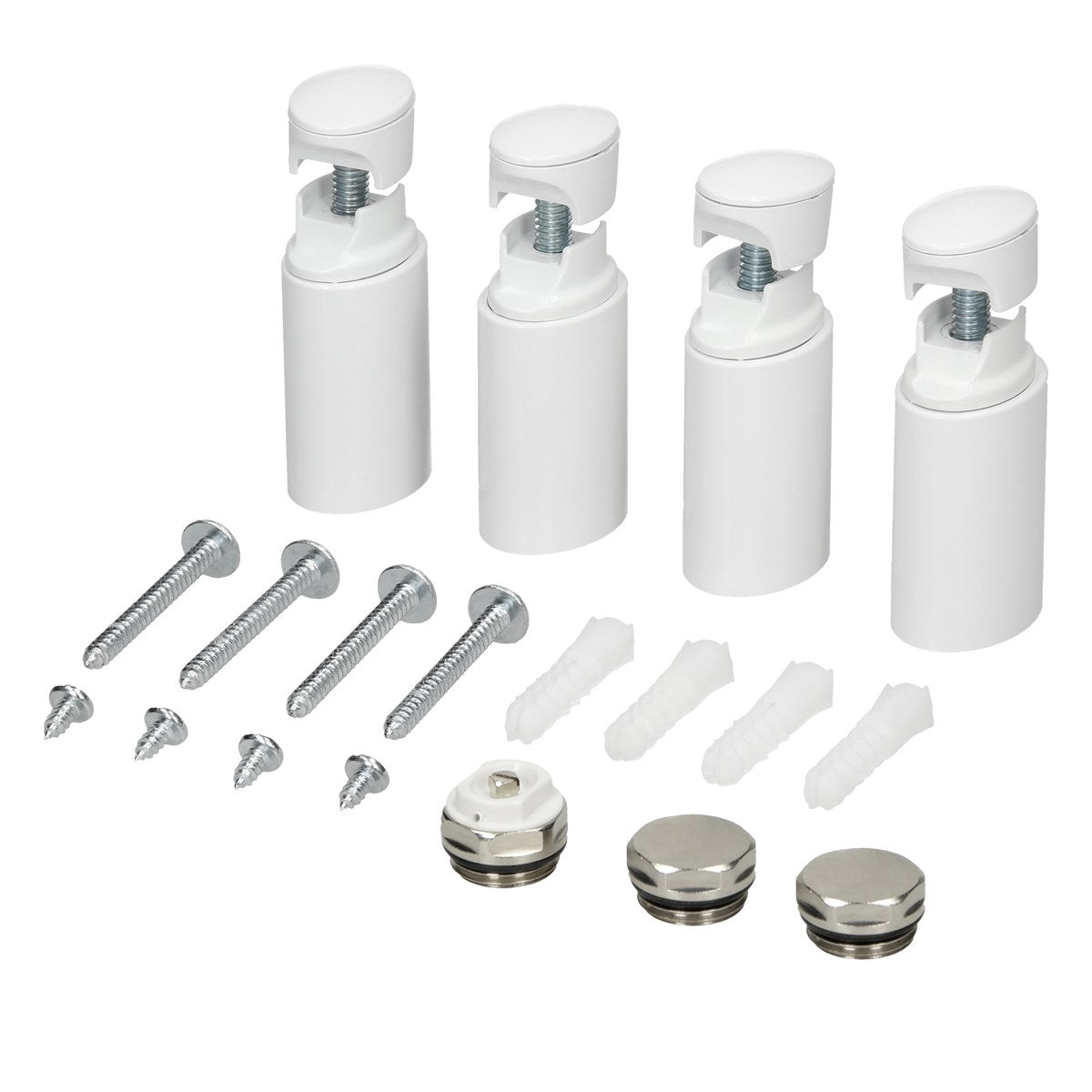 LuxeBath sèche-serviettes électrique blanc galbé 1200W 50x120 cm