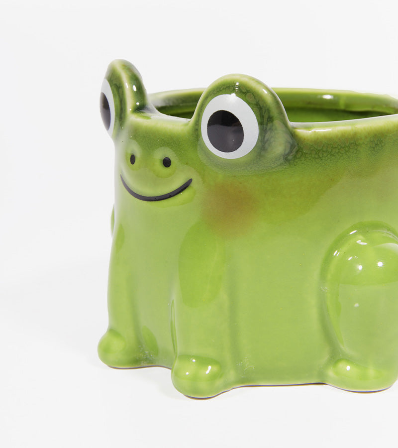 L'avant gardiste Pot plante grenouille cache-pot céramique