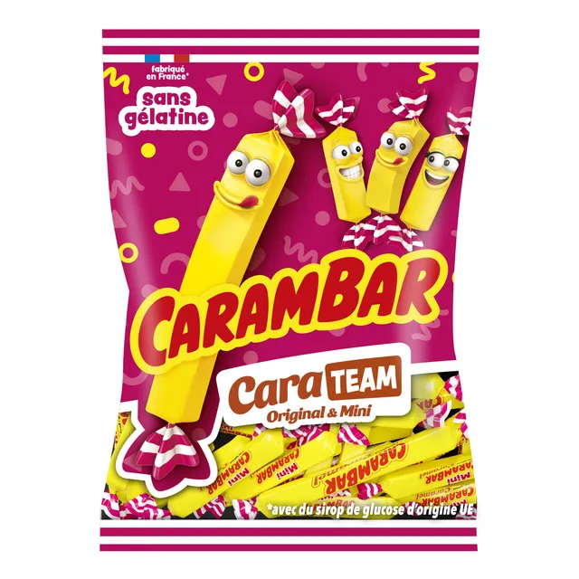 Stokomani Épicerie Carambar Cara Team sachet bonbons caramel