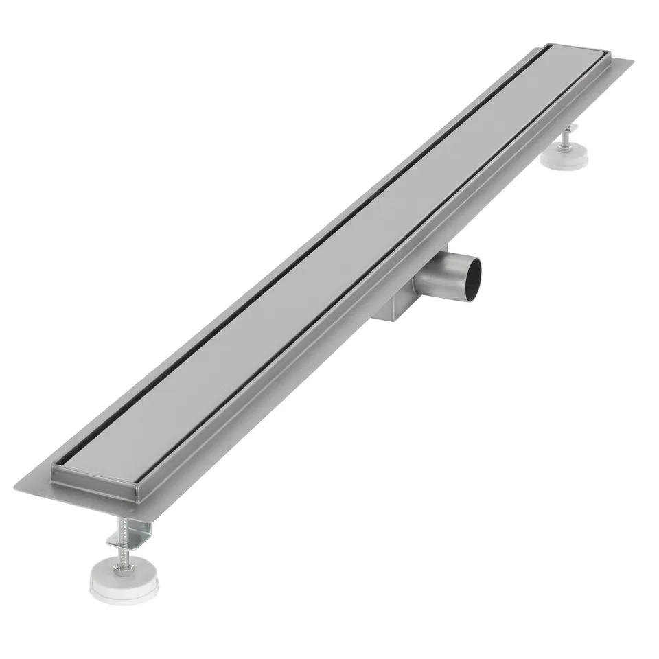 ML-Design caniveau douche 90 cm inox argent fermé