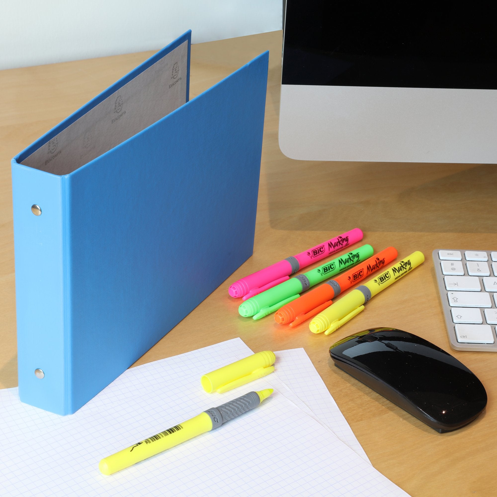 Stokomani Scolaire lot 6 surligneurs couleur fluo bureau