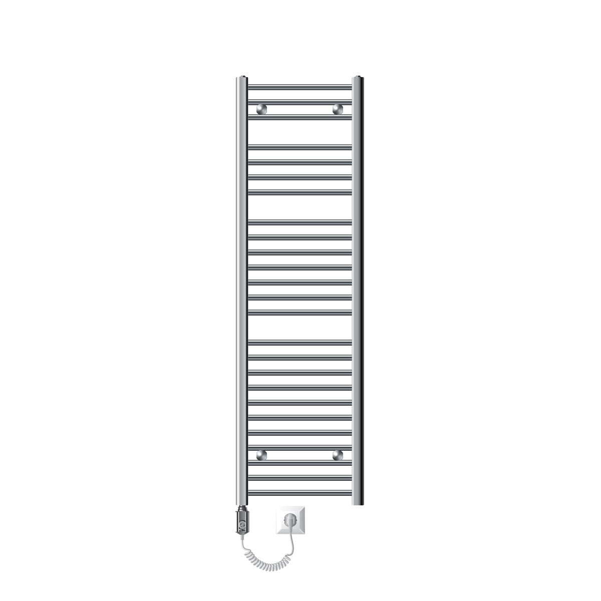 ECD Germany Heizungen sèche-serviettes électrique chrome 400x1500 mm 1200W