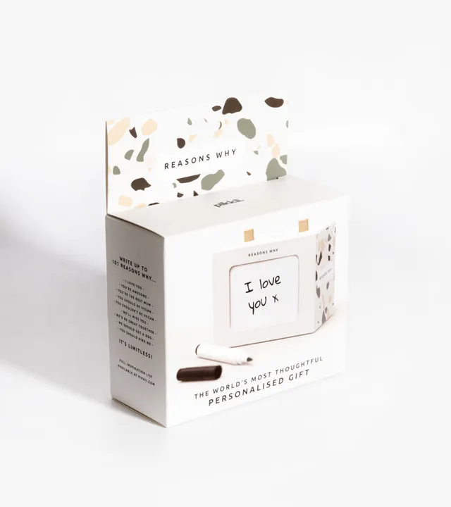 L'avant gardiste Scroll Box boîte bois 101 raisons couple